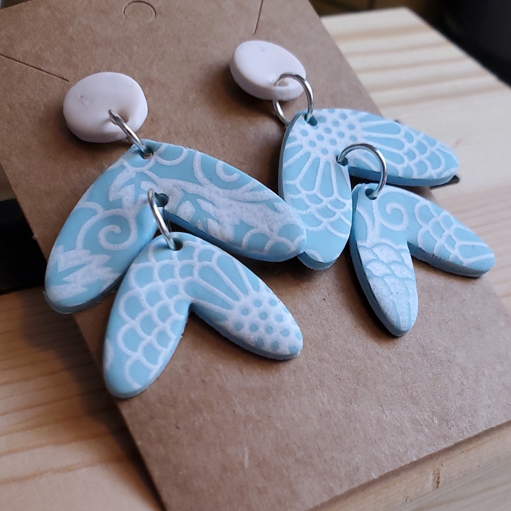 Polymer clay earrings